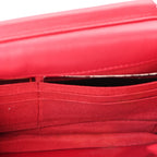 Chanel Lambskin Quilted Wallet On Chain WOC  Dark Pink