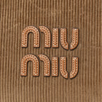 Miu Miu Corduroy Large Beau Top Handle Bag Cinnamon