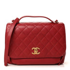 Chanel Caviar Quilted Large Business Affinity Flap  Red