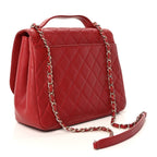Chanel Caviar Quilted Large Business Affinity Flap  Red