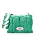 Mulberry Nappa Pillow Quilted Little Softie Bag Lawn Green