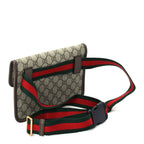 Gucci GG Supreme Monogram Neo Vintage Web Belt Bag Brown