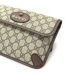Gucci GG Supreme Monogram Neo Vintage Web Belt Bag Brown