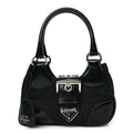 Prada Nappa Soft Padded Re-Edition 2002 Moon Bag Black