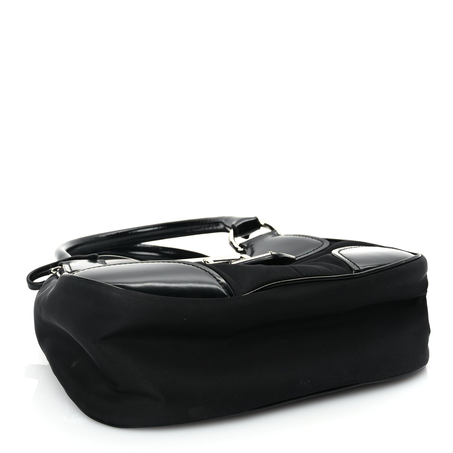 Prada Nappa Soft Padded Re-Edition 2002 Moon Bag Black