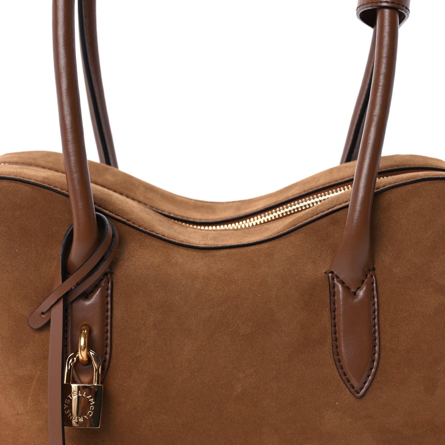 Stella McCartney Vegan Suede Ryder Shoulder Bag  Brandy