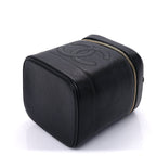 Chanel Caviar Vanity Cosmetic Case Black