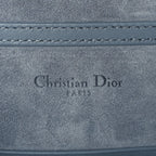 Christian Dior Lambskin Grommet Vertical Diorama Sky Blue