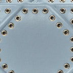 Christian Dior Lambskin Grommet Vertical Diorama Sky Blue