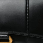 Balenciaga Shiny Box Calfskin Hourglass Chain Bag Black