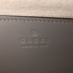 Gucci Calfskin GG Matelasse Small Slim Chain Shoulder Bag Dusty Grey Natural