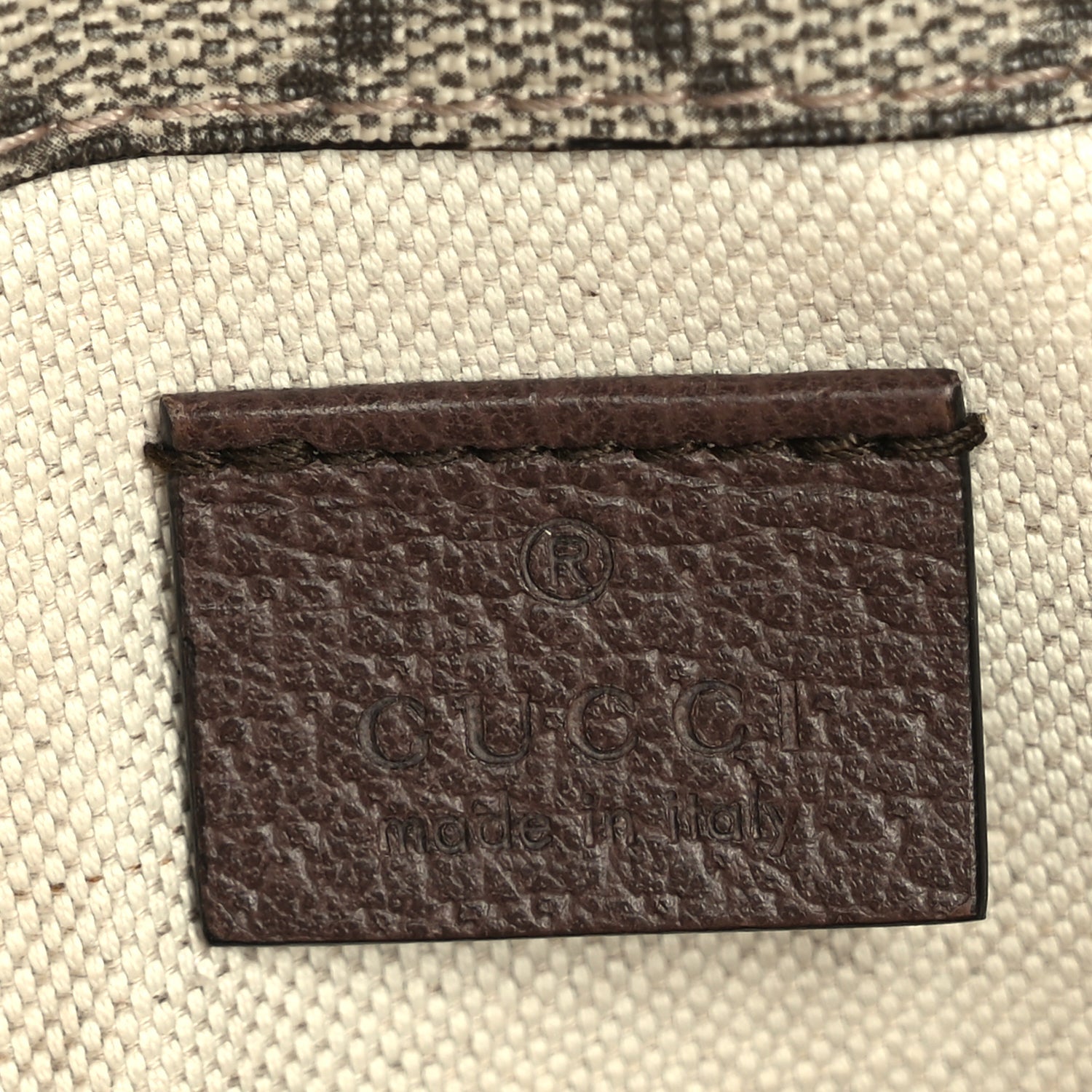 Gucci GG Supreme Monogram Neo Vintage Web Belt Bag  Brown