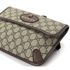 Gucci GG Supreme Monogram Neo Vintage Web Belt Bag  Brown