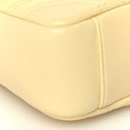 Gucci Lambskin Matelasse Small GG Marmont Shoulder Bag  Yellow