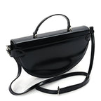 Gucci Matelasse GG Marmont Half Moon Top Handle Bag Black