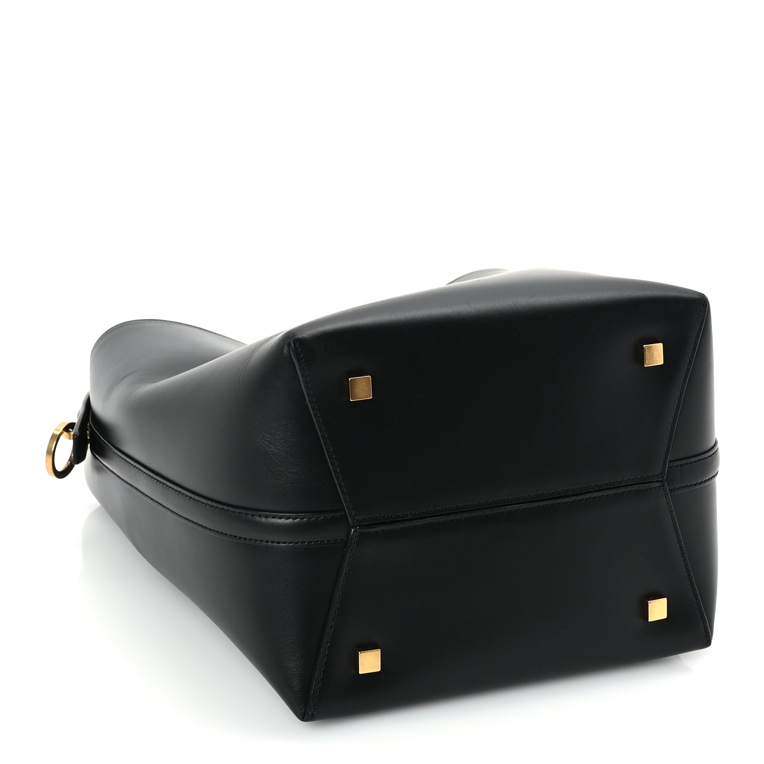 Saint Laurent Shiny Calfskin Le 37 Small Bucket Bag  Black