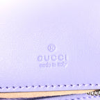 Gucci Calfskin Matelasse Mini GG Marmont Half Moon Hobo  Lapis