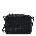 Bottega Veneta Nappa Intrecciato Medium Loop Camera Bag Black