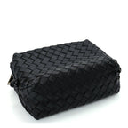 Bottega Veneta Nappa Intrecciato Medium Loop Camera Bag Black