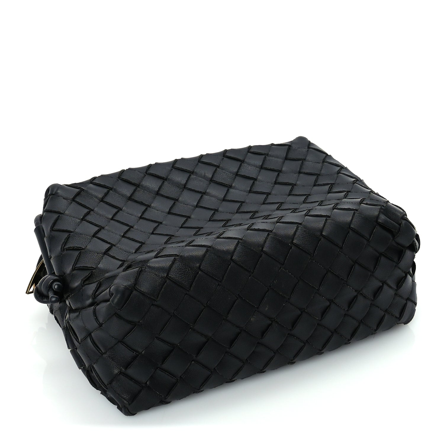 Bottega Veneta Nappa Intrecciato Medium Loop Camera Bag Black