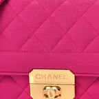 Chanel Jersey Quilted Mini Chic With Me Flap Pink