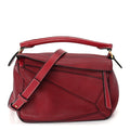 Loewe Calfskin Small Puzzle Bag  Rouge