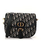 Christian Dior Oblique Medium Bobby Flap Blue