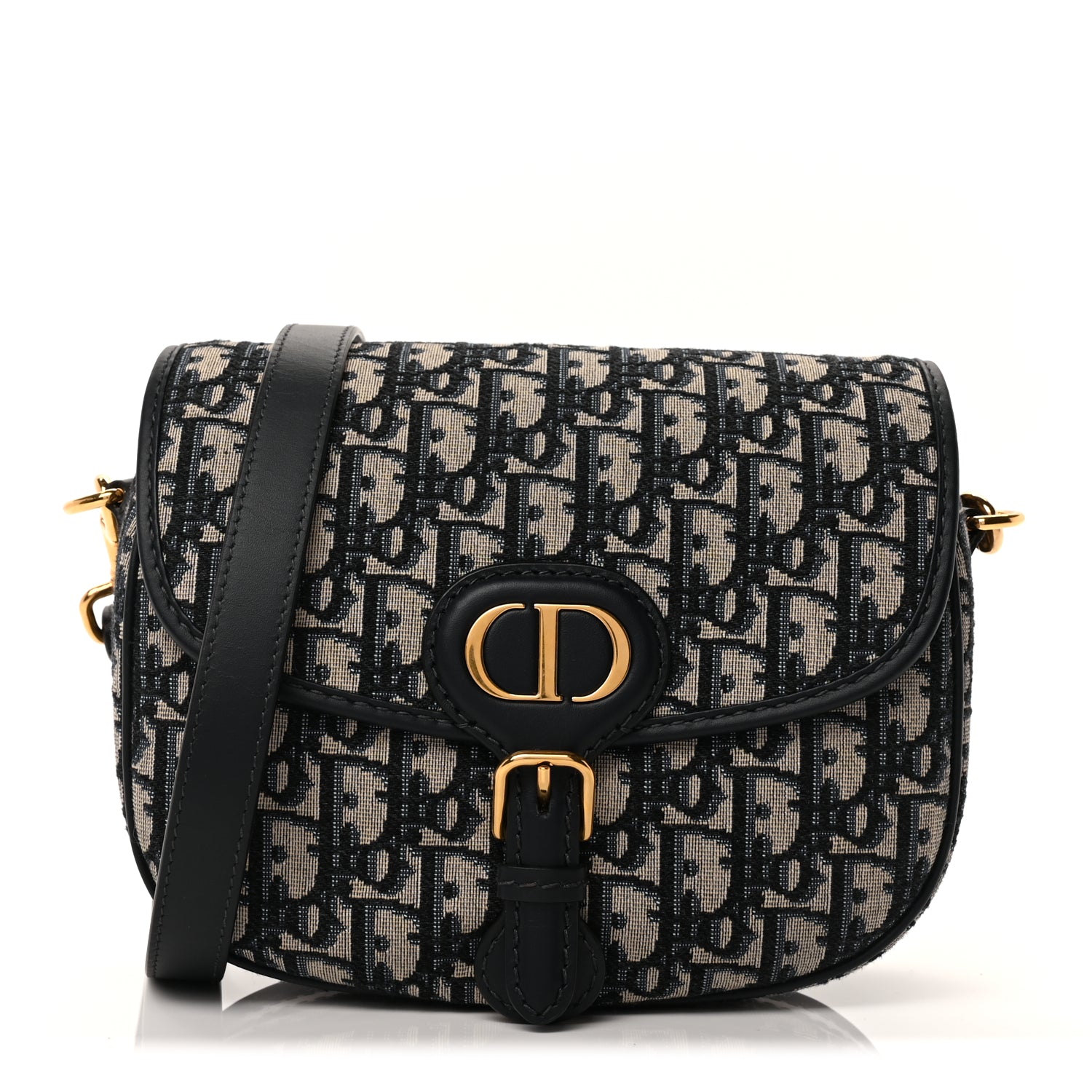 Christian Dior Oblique Medium Bobby Flap Blue