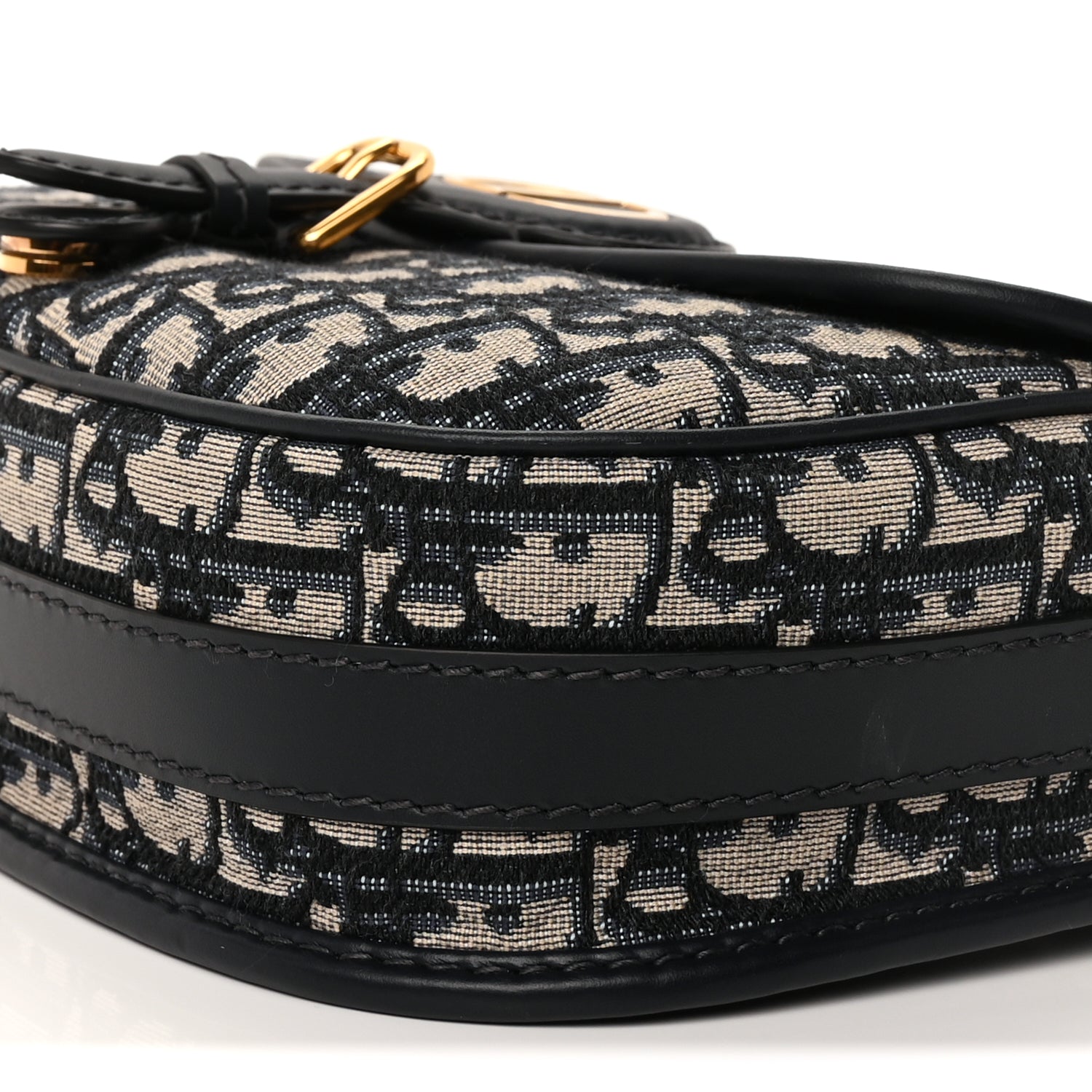 Christian Dior Oblique Medium Bobby Flap Blue