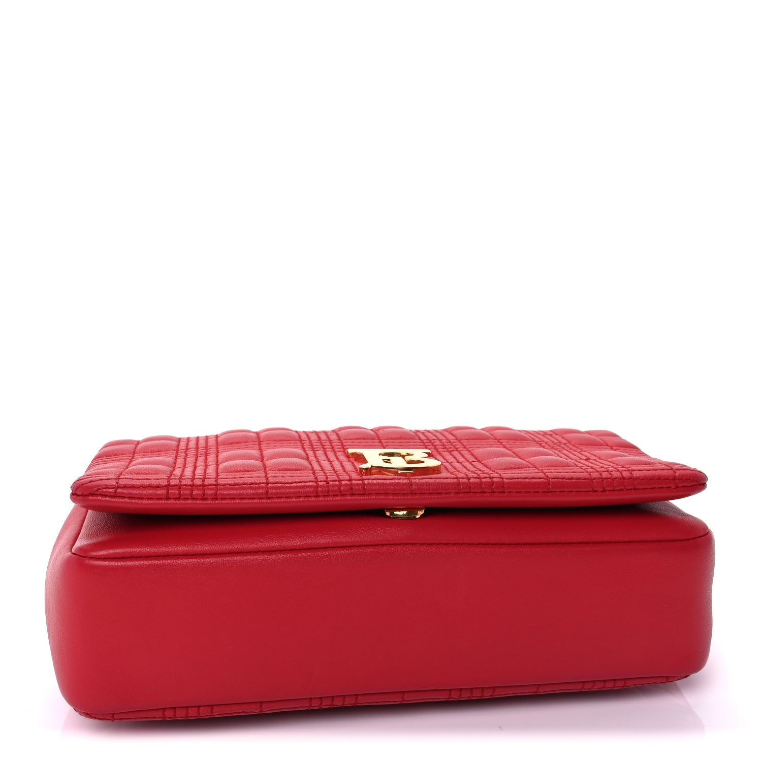 Burberry Lambskin Quilted Small Lola Bag Red