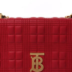 Burberry Lambskin Quilted Small Lola Bag Red