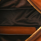 Miu Miu Calfskin Top Handle Bag Cognac
