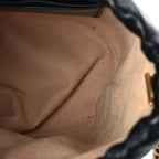 Gucci Calfskin Matelasse Mini GG Marmont 2.0 Bucket Bag Black