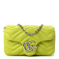 Gucci Lambskin Matelasse Mini GG Marmont Shoulder Bag  Firefly