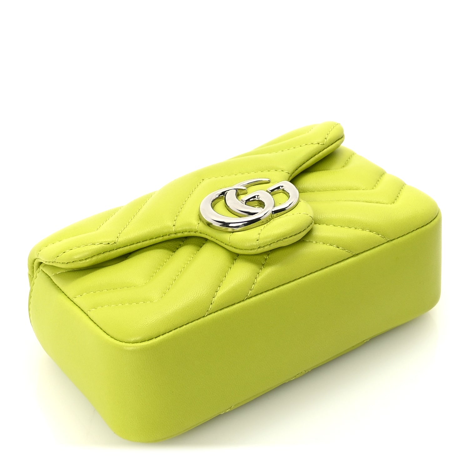 Gucci Lambskin Matelasse Mini GG Marmont Shoulder Bag  Firefly