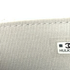 Chanel Iridescent Mirror Goatskin Quilted Clutch With Chain  Silver
