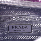 Prada Paillettes Sequin Mini Re-Edition 2000 Bag Lilium Black