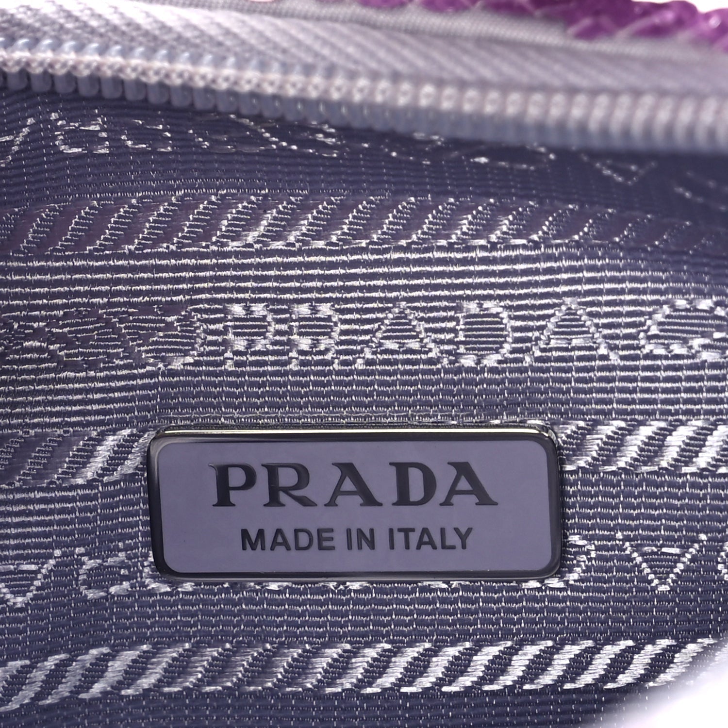 Prada Paillettes Sequin Mini Re-Edition 2000 Bag Lilium Black