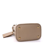 Prada Saffiano Cuir Calfskin Small Panier Bucket Bag Cipria