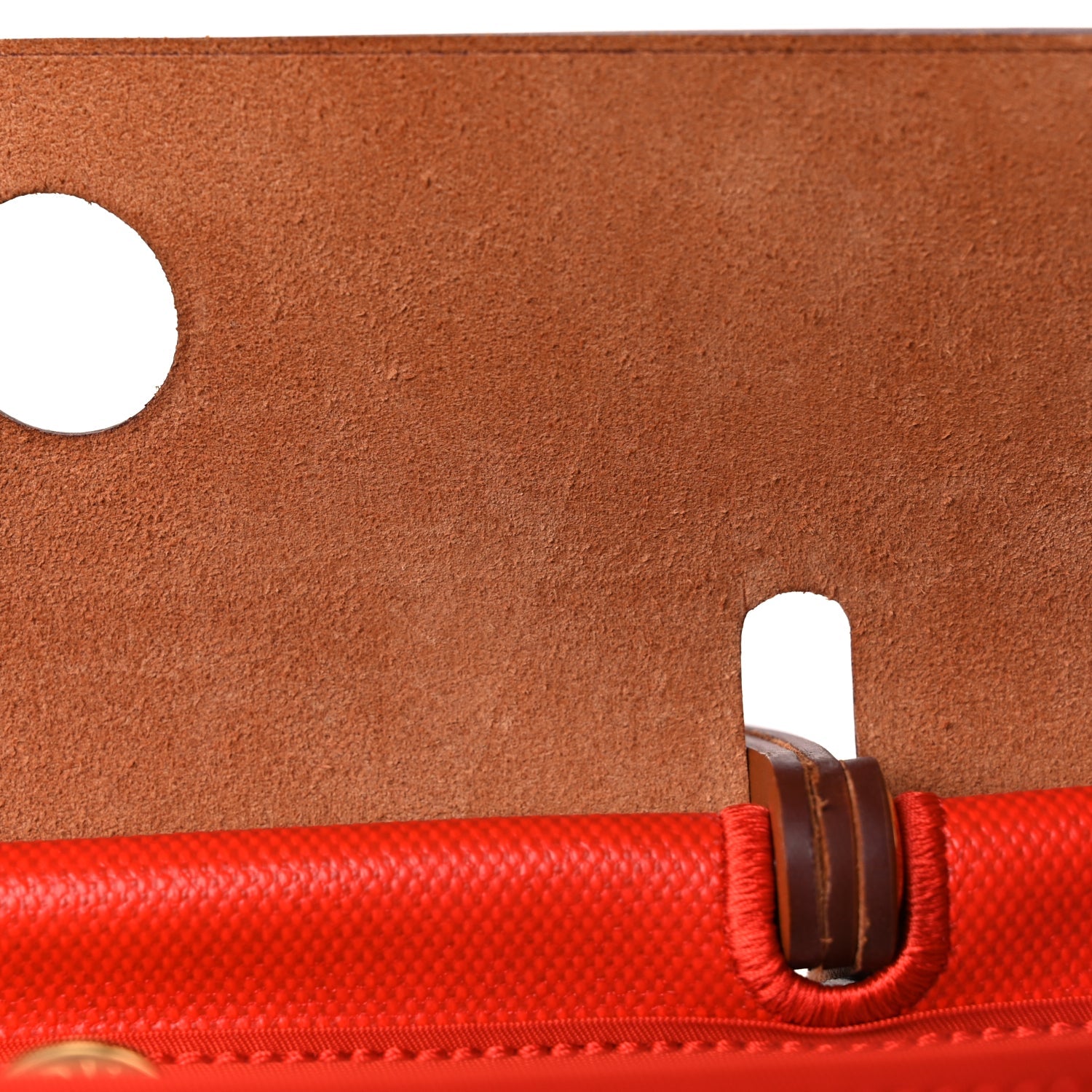 Hermes Toile H Berline Vache Hunter Herbag Zip 31 PM Orange Mecano Fauve