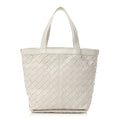 Bottega Veneta Nappa Intrecciato Small Flip Flap Tote Chalk