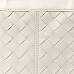 Bottega Veneta Nappa Intrecciato Small Flip Flap Tote Chalk
