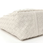Bottega Veneta Nappa Intrecciato Small Flip Flap Tote Chalk