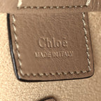 Chloe Grained Calfskin Small Spin Tote Boyish Brown