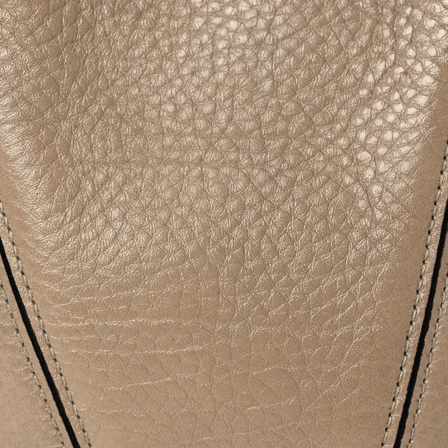 Chloe Grained Calfskin Small Spin Tote Boyish Brown