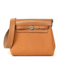 Hermes Military Toile Vache Hunter Herbag Zip Retourne 20 Naturel Sable