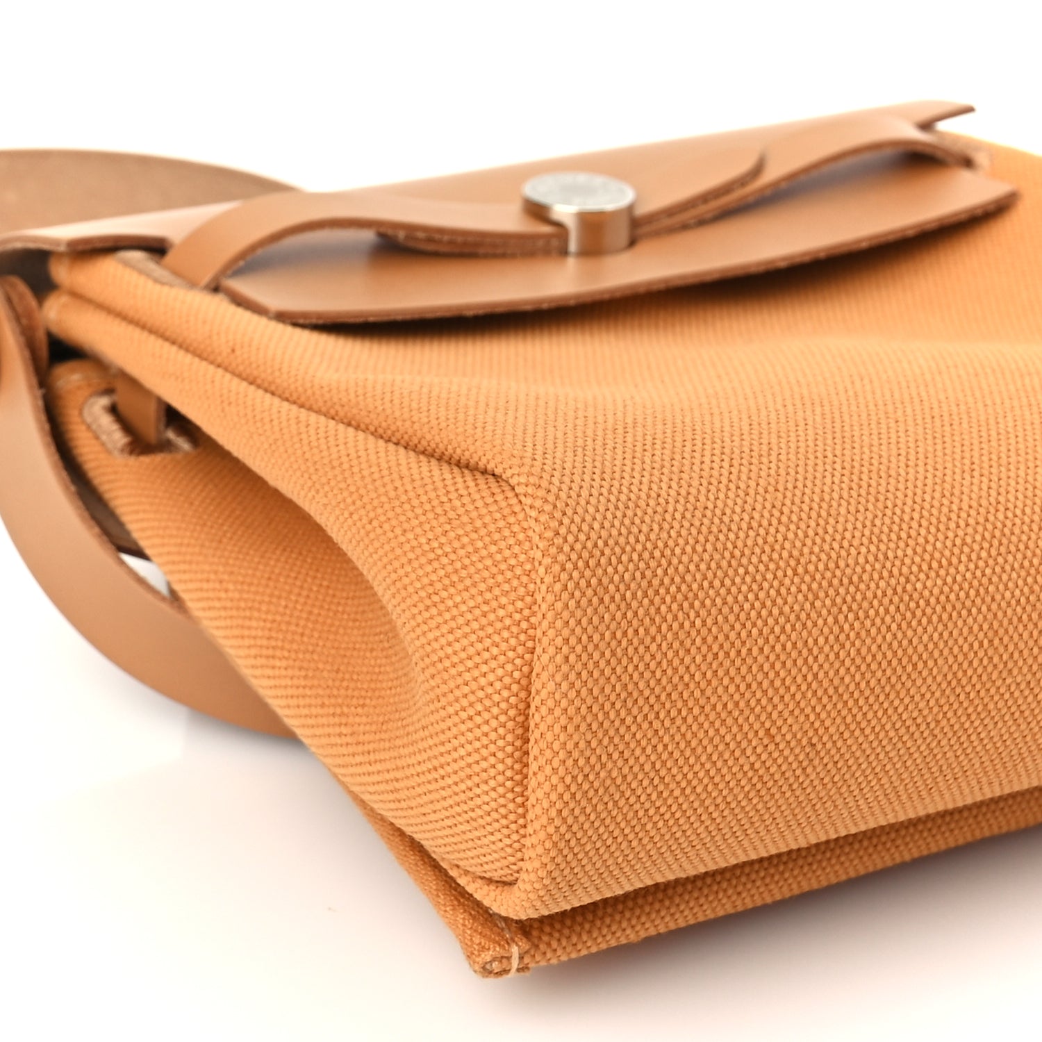 Hermes Military Toile Vache Hunter Herbag Zip Retourne 20 Naturel Sable