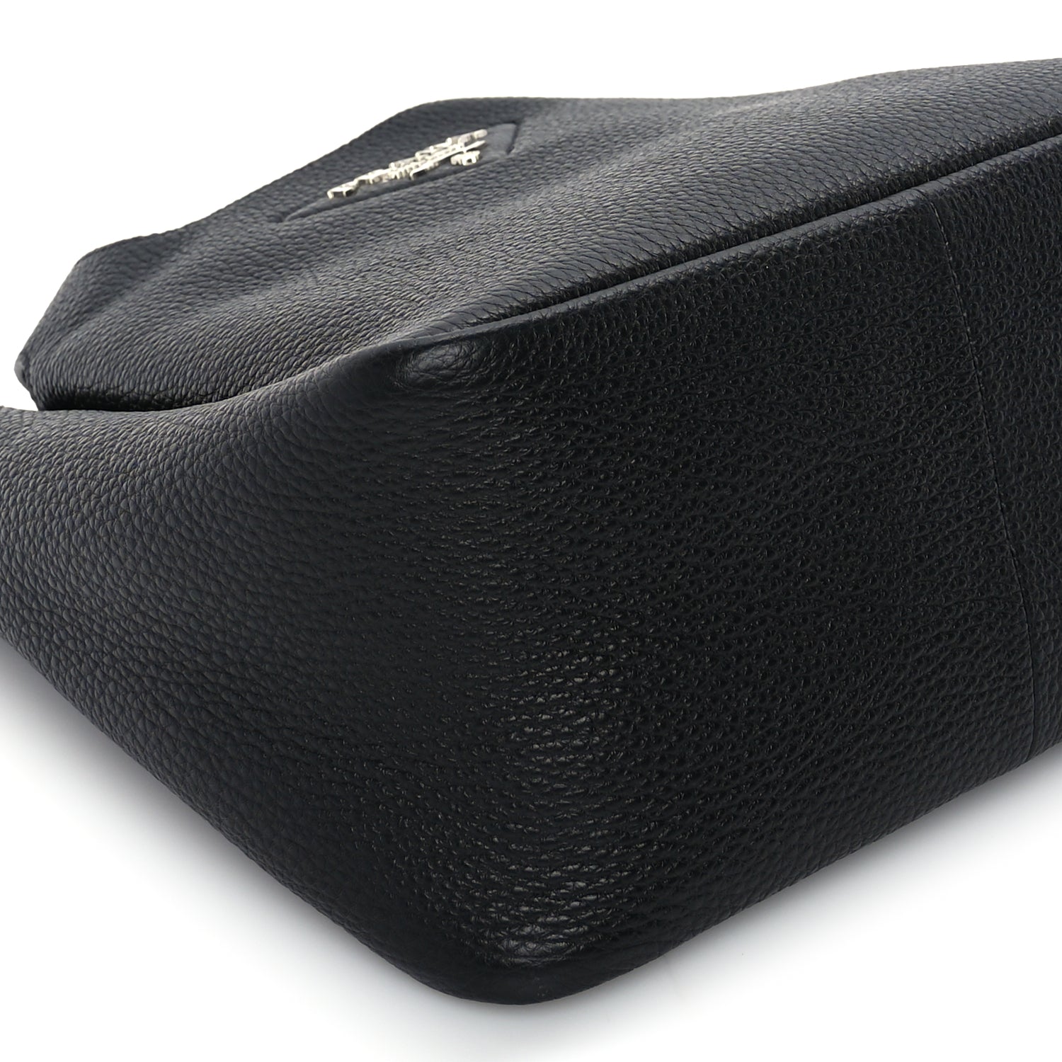 Prada Vitello Daino Soft Small Dynamique Tote Black
