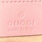 Gucci Calfskin Matelasse Small GG Marmont Shoulder Bag  Wild Rose