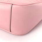 Gucci Calfskin Matelasse Small GG Marmont Shoulder Bag  Wild Rose
